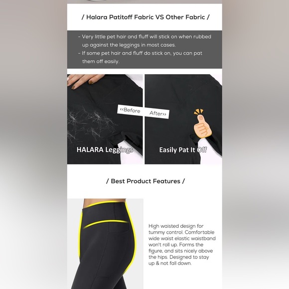 HALARA Pants & Jumpsuits Halara Patitoff Pet Hair Resistant High